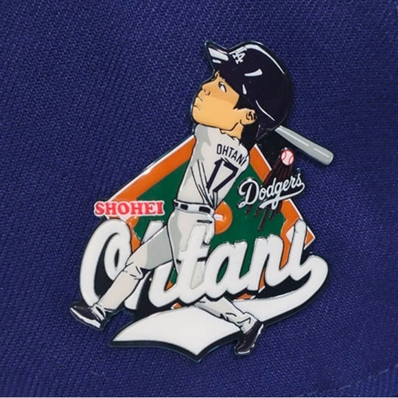 NEW ERA LOS ANGELES DODGERS 9FIFTY SNAPBACK CAP - OHTANI BATTING SIDE PATCH - Picture 2 of 6